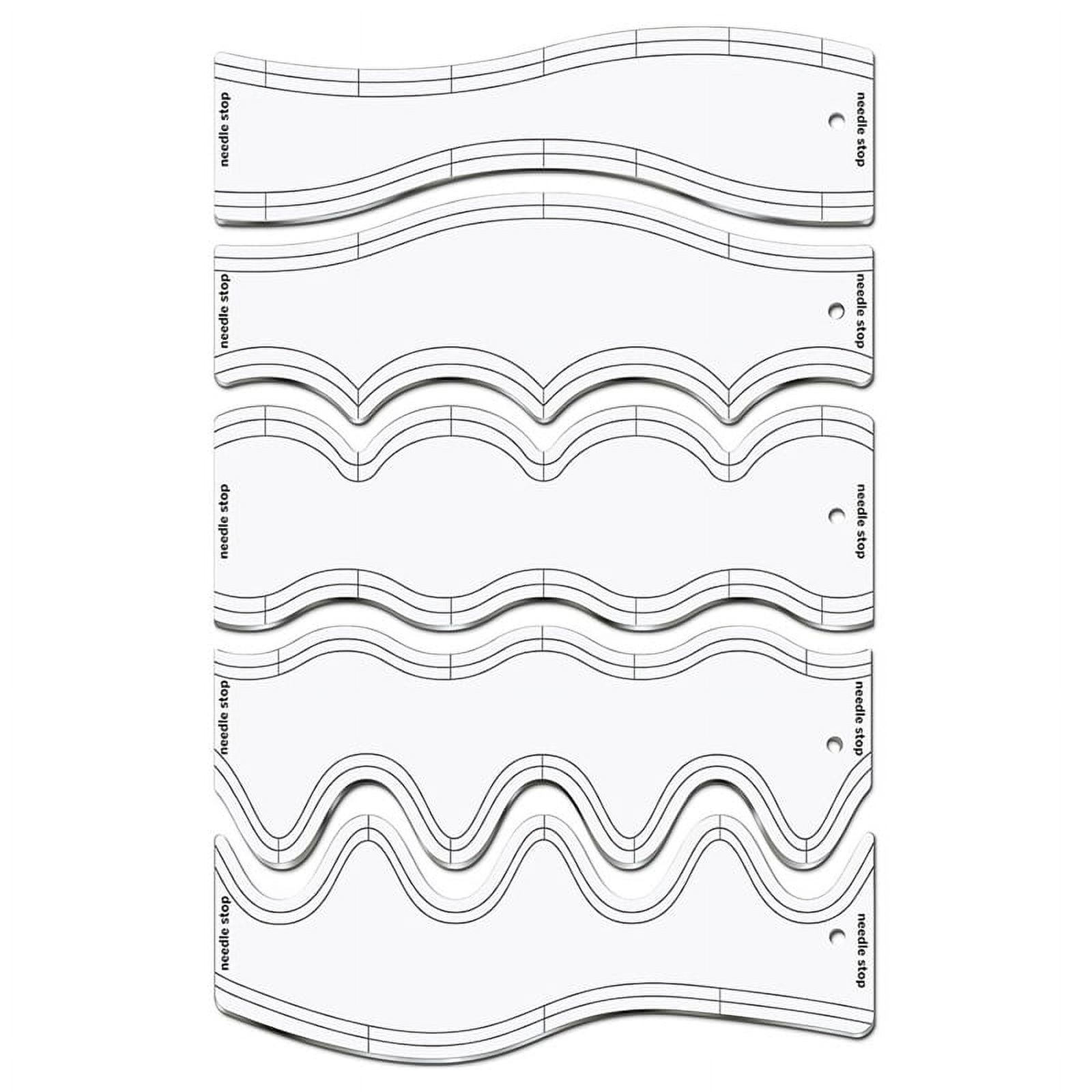 New Acrylic Wave Ruler Acrylic Quilting Template for Machine Quilting