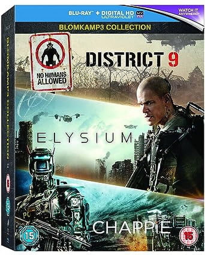 New Action 3 Pack: Chappie / District 9 / Elysium (Blu-ray +