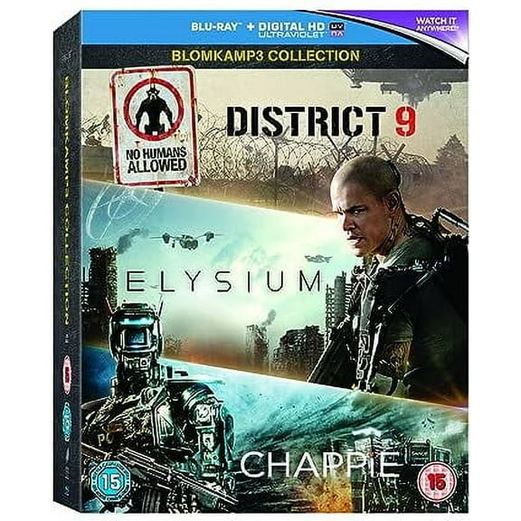 New Action 3 Pack: Chappie / District 9 / Elysium (Blu-ray + Digital)