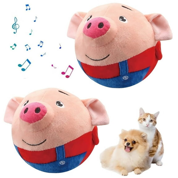 New Active Moving Pet Plush Toys,Interactive Squeaky Dog Balls,Rechargeable Electronic Dog Toy Bouncing Balls