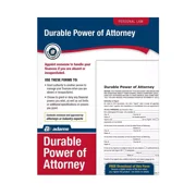 New Adams Durable Power of Attorney Legal Form Kit 11"L x 8.5"W Each (ABF LF205)