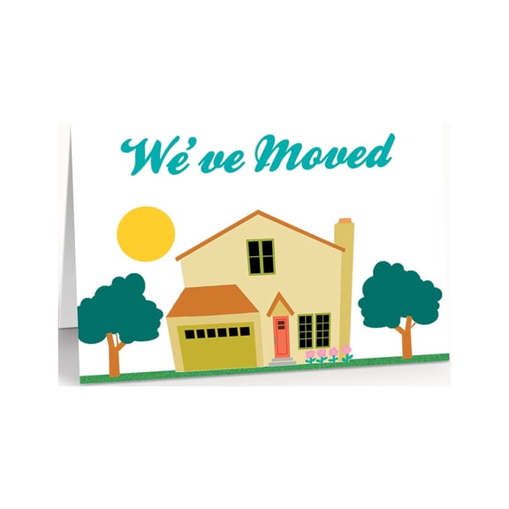 New Address Announcement Note Cards - 10 Boxed Cards & Envelopes - 14253