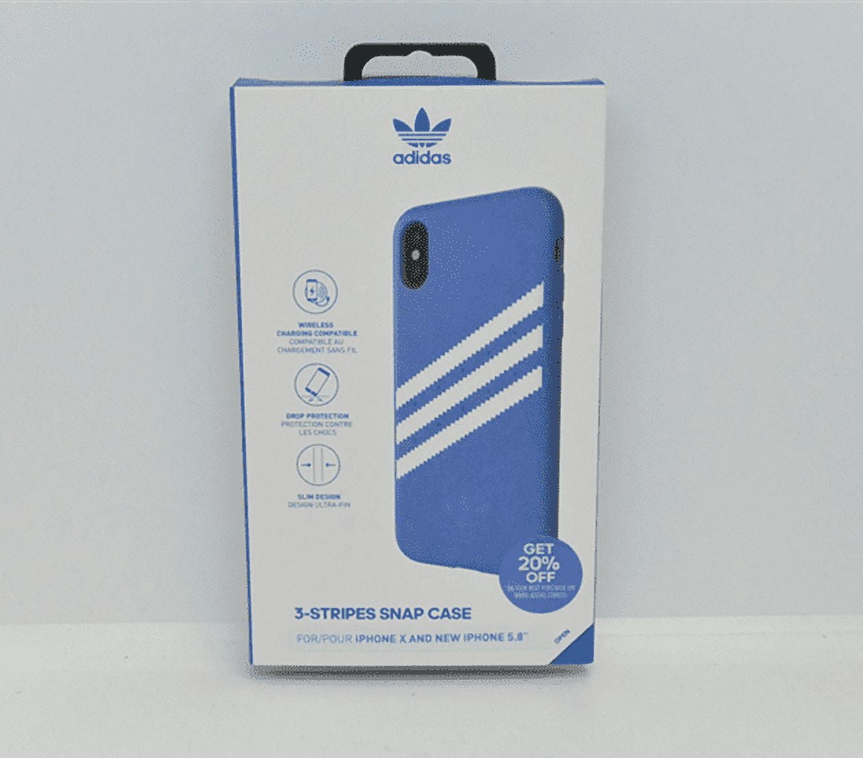 New Adidas Originals 3 Stripes Snap Moulded Blue Case For iPhone XS iPhone X Walmart