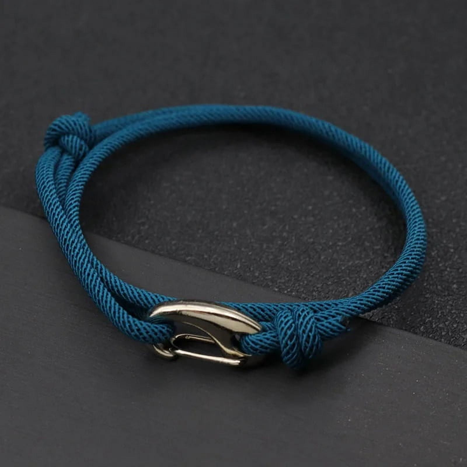 New Adjustable 3mm Thin Cord Bracelet Homme Double Layer Handmade ...