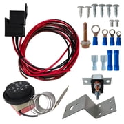 New Adjustable Electric 12V Radiator Fan Thermostat Control Relay Wire Kit Car Truck