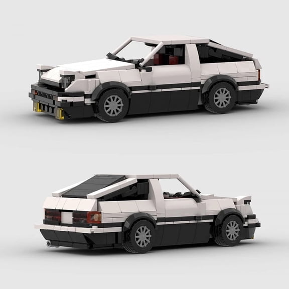 New Ae86 MOC Cars Bricks Speed Champion City Supercar Racing Initial D Sports Vehicle Auto Toys Children's Gift Creative Garage NEW