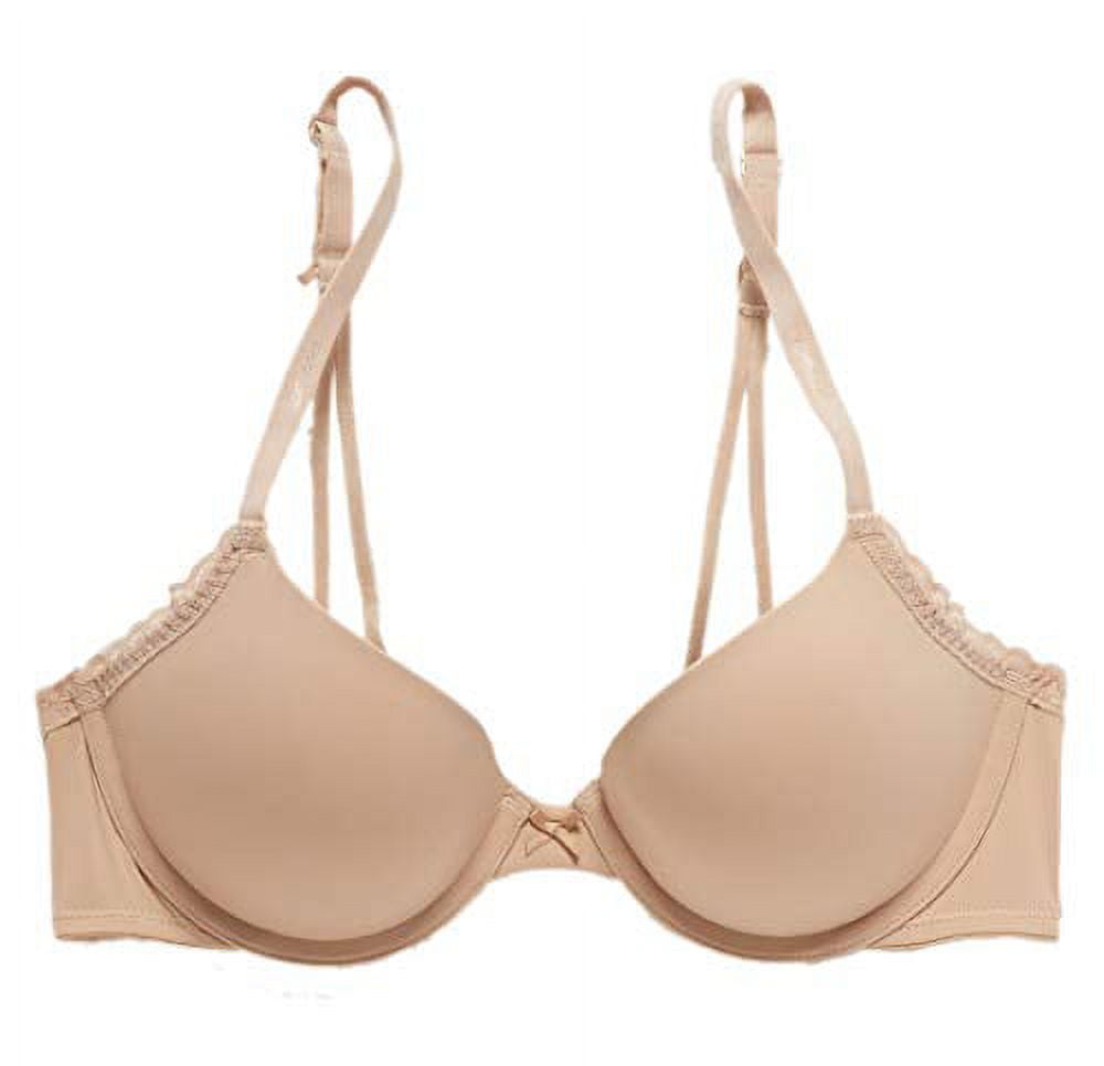New Aerie American Eagle Real Happy Demi Push Up Bra, Natural Nude (34C)