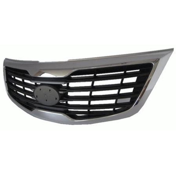New Aftermarket  Black W/Chrome Molding Front Grille 863503W000 One Piece fits 2011-2013 KIA Sportage