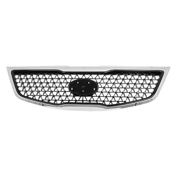 New Aftermarket  Black W/Chrome Molding Front Grille 863503W500 One Piece fits 2014-2016 KIA Sportage