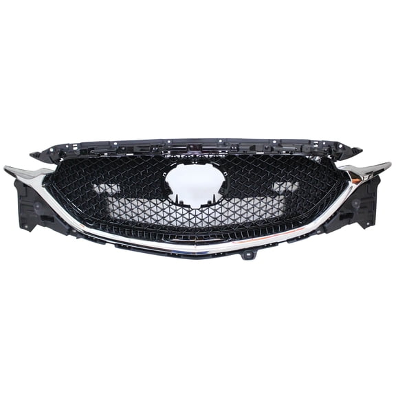 New Aftermarket  Black W/Chrome Molding Front Grille KB8E50710J One Piece fits 2017-2021 Mazda CX-5
