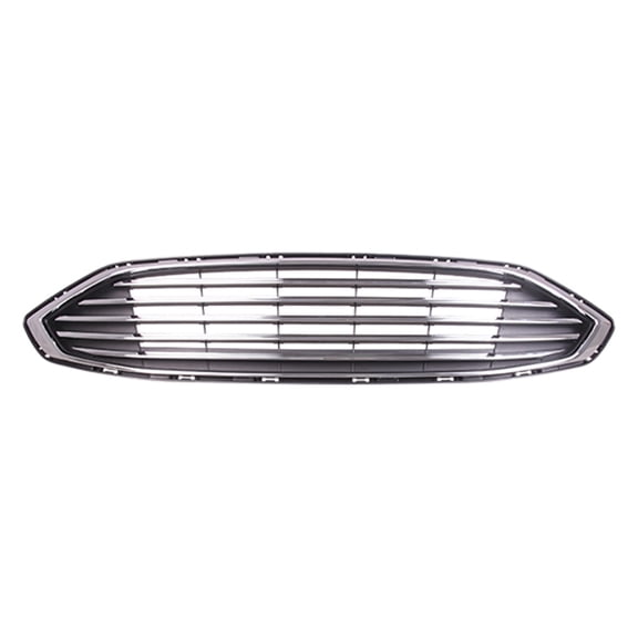New Aftermarket  CAPA Black And Chrome Front Grille Replaces HS7Z8200AACP One Piece fits 2017 Ford Fusion Advance Sedan 4-Door