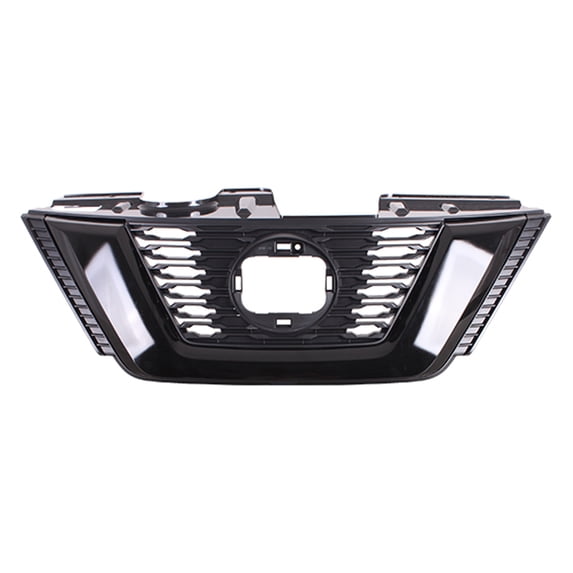 New Aftermarket CAPA Black Front Grille 623109TG1A One Piece fits 2018-2019 Nissan Rogue::USA Built Models