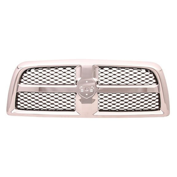 New Aftermarket  CAPA Chrome And Black Front Grille Replaces 68149139AA One Piece fits 2013-2018 Ram 2500