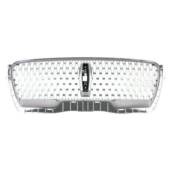 New Aftermarket  CAPA Satin And Chrome Front Grille LC5Z8200AB One Piece fits 2020-2024 Lincoln Aviator Base Sport Utility 4-Door