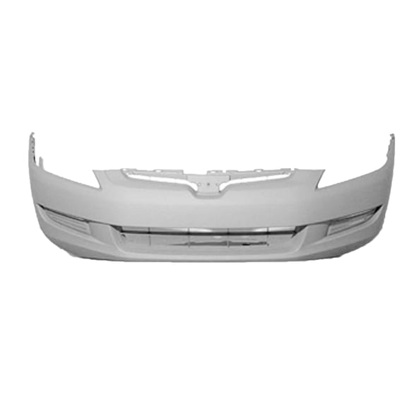 New Aftermarket CAPA Unpainted Front Bumper Cover Replaces 04711SDNA90ZZ Coupe 4 Cyl Models fits 2003-2005 Honda Accord EX Coupe 2-Door 2.4L 2354CC 144Cu. In. l4 GAS DOHC Naturally Aspirated