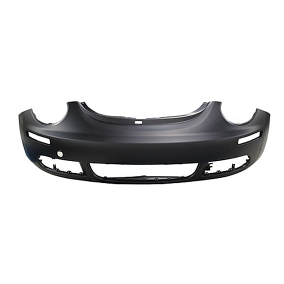 New Aftermarket CAPA Unpainted Front Bumper Cover Replaces 1C0807079AGRU fits 2006-2010 Volkswagen Beetle
