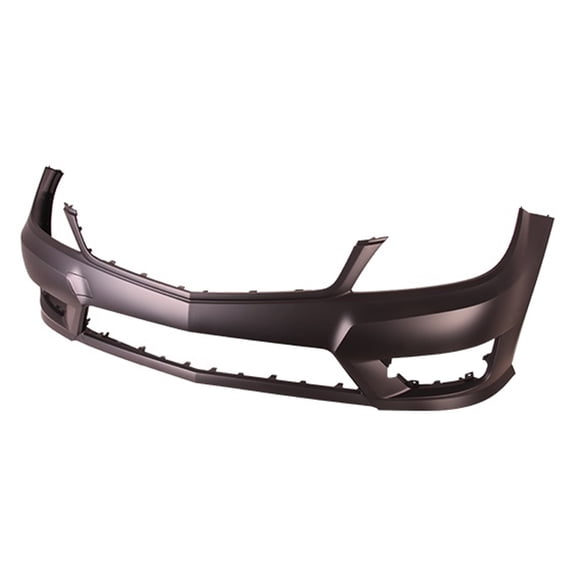 New Aftermarket CAPA Unpainted Front Bumper Cover Replaces 2048802749649999 With AMG fits 2012-2015 Mercedes-Benz C250::With AMG