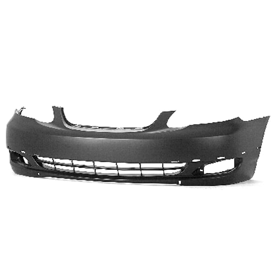 New Aftermarket CAPA Unpainted Front Bumper Cover Replaces 521190Z939 For S/XRS Models fits 2005-2008 Toyota Corolla S Sedan 4-Door