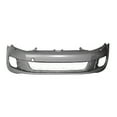 thumbnail image 1 of New Aftermarket  CAPA Unpainted Front Bumper Cover Replaces 5K0807217CFGRU With Headlight fits 2010-2014 Volkswagen GTI, 1 of 2