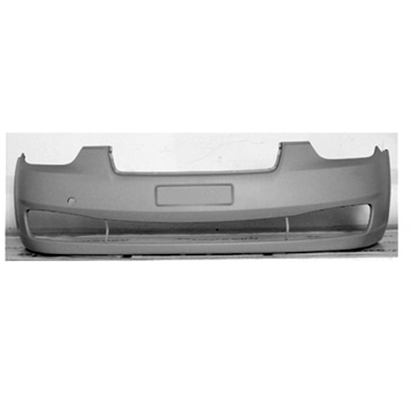 New Aftermarket CAPA Unpainted Front Bumper Cover Replaces 865111E010 fits 2006 Hyundai Accent GLS Sedan 4-Door