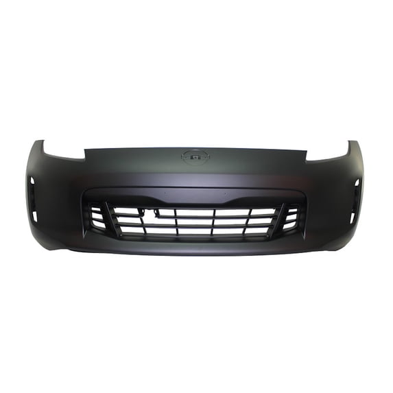 New Aftermarket CAPA Unpainted Front Bumper Cover Replaces FBM223GY1H Excludes Nismo Models fits 2013-2019 Nissan 370Z Base Convertible 2-Door