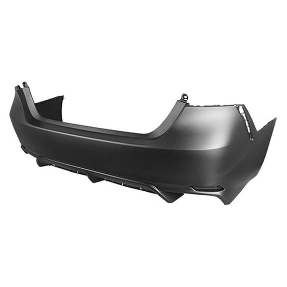 New Aftermarket CAPA Unpainted Rear Bumper Cover Replaces 521590X928 Without park assist fits 2020 Toyota Camry TRD Sedan 4-Door