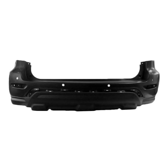 New Aftermarket  CAPA Unpainted Rear Bumper Cover Replaces 850229PF3H With Park Assist Sensor fits 2017-2020 Nissan Pathfinder