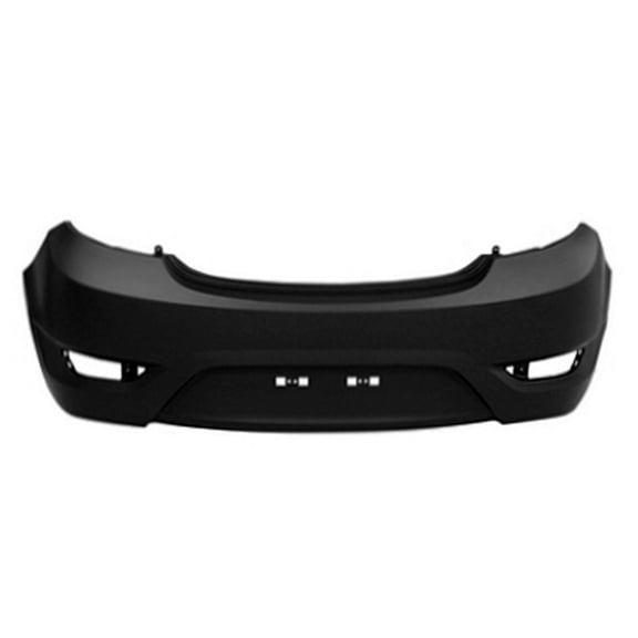 New Aftermarket CAPA Unpainted Rear Bumper Cover Replaces 866111R200 For Hatchback Model fits 2012-2017 Hyundai Accent GL Hatchback 4-Door
