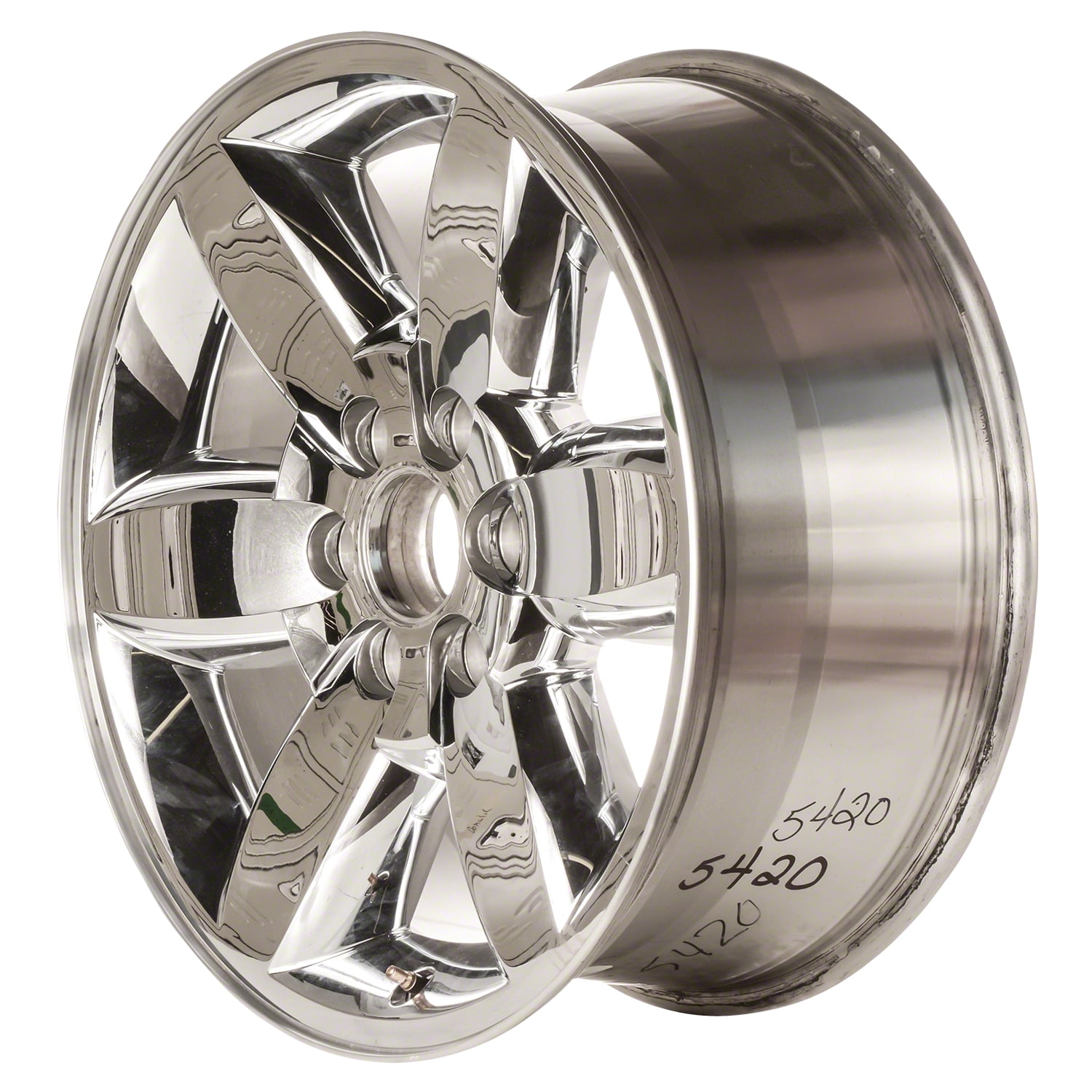New Aftermarket Cladded Chrome Aluminum Wheel; Cladded 20 x 8.5 9597223 ...