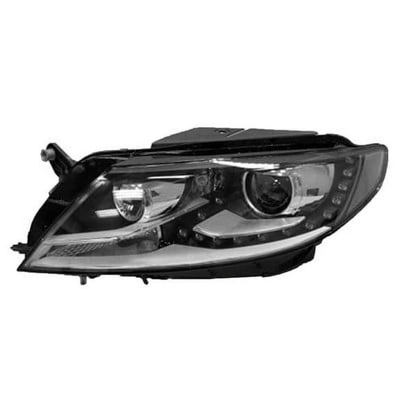 New Aftermarket Driver Side HID Headlight Lens Housing 3C8941753S CAPA fits 2013-2017 Volkswagen CC