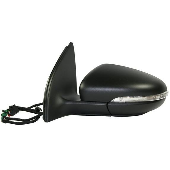 New Aftermarket Driver Side Left Heated Memory Puddle Lamp Power Door Mirror 5K0857507AF9B9 fits 2010-2011 Volkswagen GTI