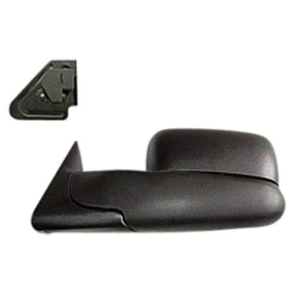 New Aftermarket Driver Side Left Manual Door Mirror Assembly, Support Bracket Included fits 1998-2002 Dodge Ram 1500