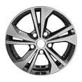 thumbnail image 1 of New Aftermarket  Machined and Painted Black Aluminum Wheel 16 x 6.5 fits 2020-2022 Nissan Sentra, 1 of 2