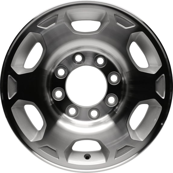 New Aftermarket Machined and Painted Silver Aluminum Wheel 17 x 7.5 19167896 fits 2007-2010 Chevrolet Silverado 2500
