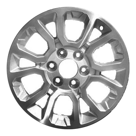 New Aftermarket Machined and Painted Silver Aluminum Wheel 18 x 8.5 fits 2014-2019 GMC Sierra 1500
