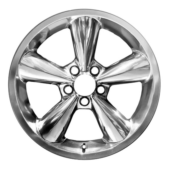 New Aftermarket Metallic Polished Aluminum Wheel 18 x 8.5 5 Spoke Style fits 2006-2009 Ford Mustang
