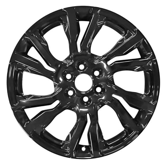 New Aftermarket Painted Black Aluminum Wheel 22 x 9 6 Split Spoke Style fits 2019-2022 Chevrolet Silverado 1500