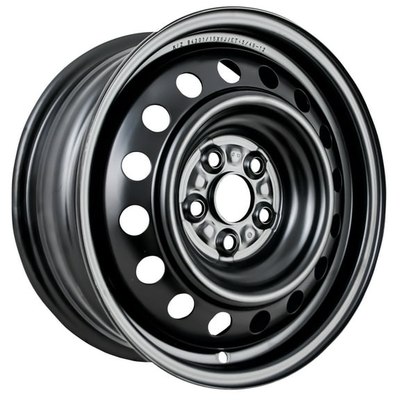 New Aftermarket Painted Black Steel Wheel 15 x 6 4261102471 16 Slot Style fits 2003-2008 Toyota Corolla