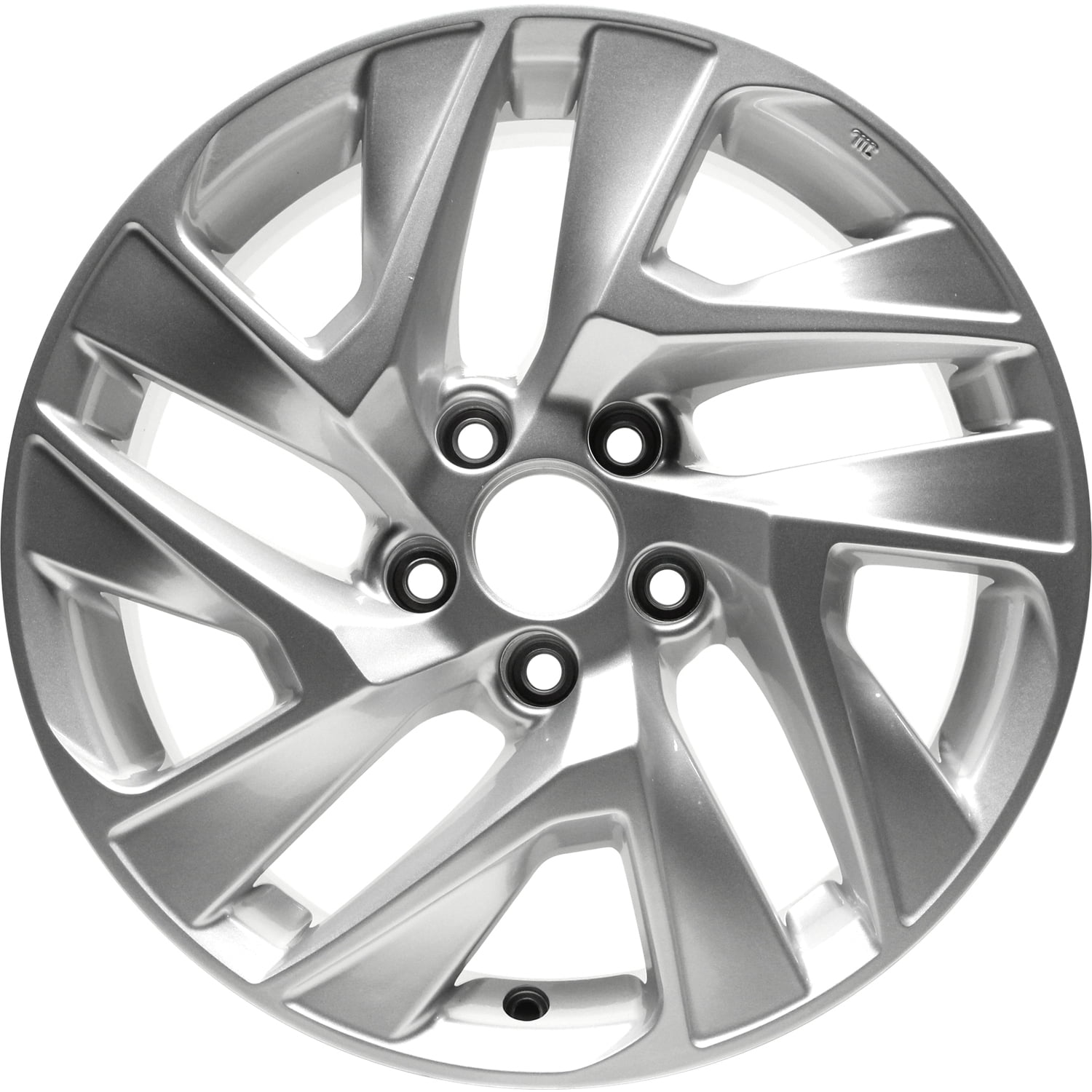 17 Inch Rims Silver New Aftermarket Painted Bright Silver Metallic Aluminum Wheel 17 x 7 ...