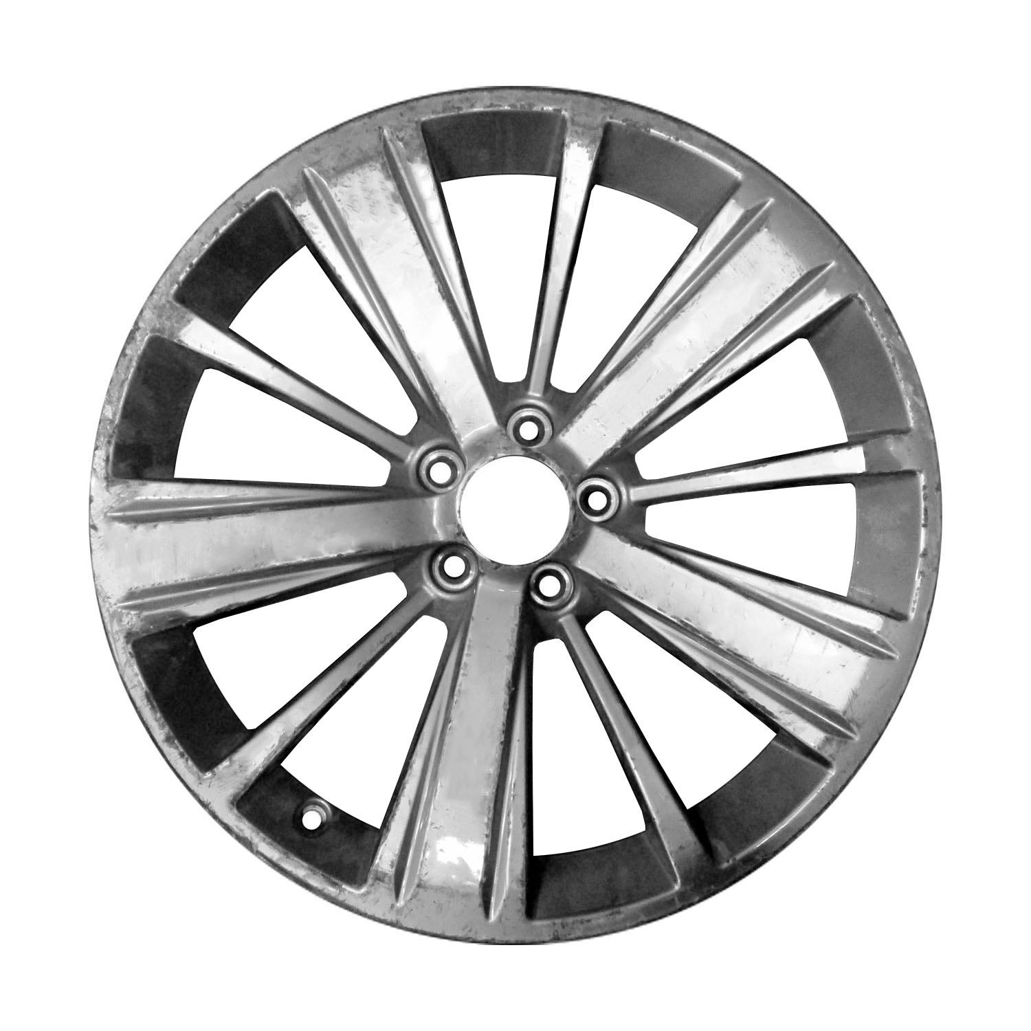 New Aftermarket Painted Bright Silver Metallic Aluminum Wheel 20 x 8.5 ...