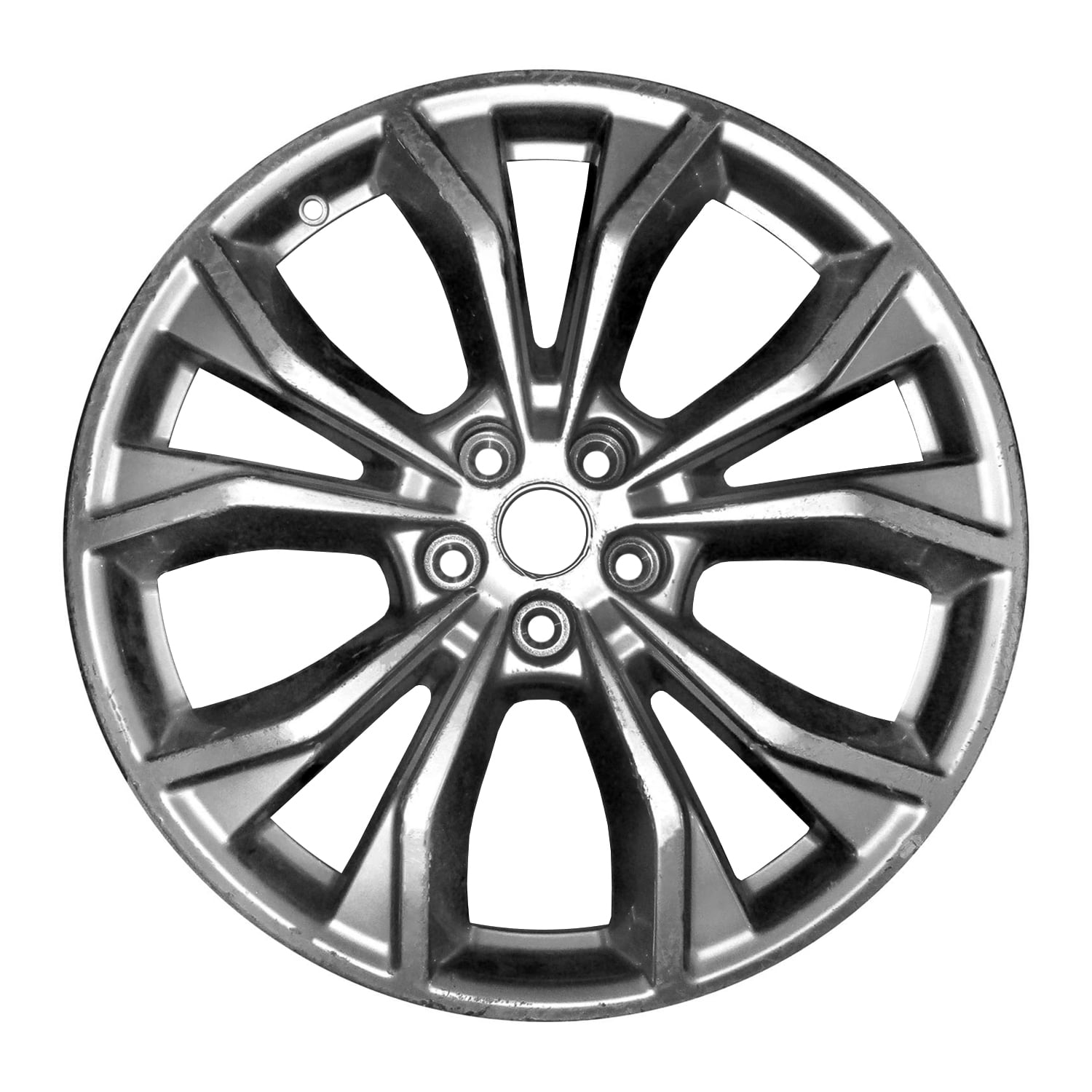 New Aftermarket Painted Medium Silver Metallic Aluminum Wheel 20 x 8 ...