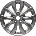 thumbnail image 1 of New Aftermarket  Painted Sparkle Silver Metallic Aluminum Wheel 17 x 6.5 529102T370 fits 2014-2015 KIA Optima, 1 of 1