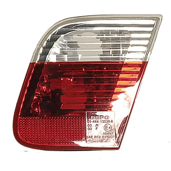 New Aftermarket Passenger Side Right Clear and Red Lens Tail Light Assembly 63216910538 fits 2002-2005 BMW 320i