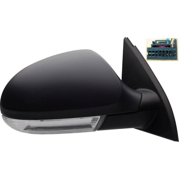 New Aftermarket Passenger Side Right Heat Signal No-Auto Dim No-Puddle Lmp Power Door Mirror fits 2006-2010 Volkswagen Passat