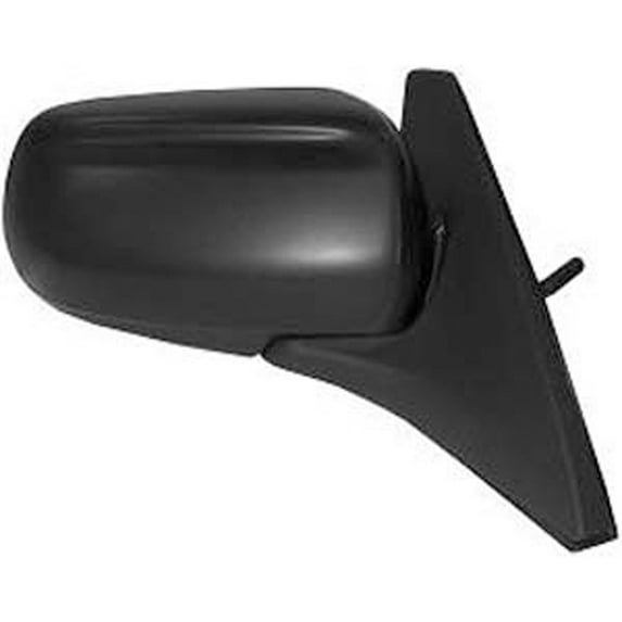 New Aftermarket Passenger Side Right Manual Door Mirror Assembly, BJ0E69123; BJ0E69120B fits 1999-2003 Mazda Protege
