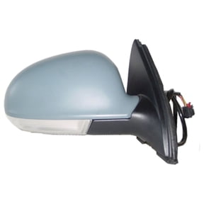 New Aftermarket Passenger Side Right No-Heat Signal Puddle Lmp Power Door Mirror, Incl Glass fits 2005-2010 Volkswagen Jetta