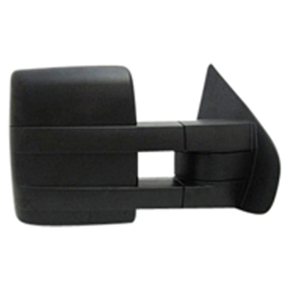New Aftermarket Passenger Side Right Non-Puddle Lamp Manual Door Mirror, Trailer Tow Type fits 2004-2014 Ford F-150