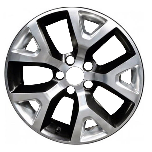 New Aftermarket Polished and Painted Deep Matte-Black Aluminum Wheel 17 x 7.5 fits 2014-2018 Jeep Cherokee