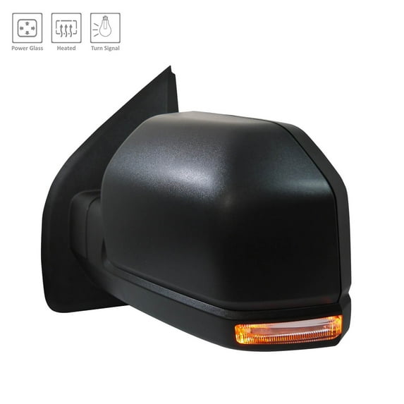 New Aftermarket Premium Driver Side Door Mirror Power Heated Signal Not Painted JL3Z17683CA fits 2018-2020 Ford F-150 Raptor Crew Cab Pickup 4-Door