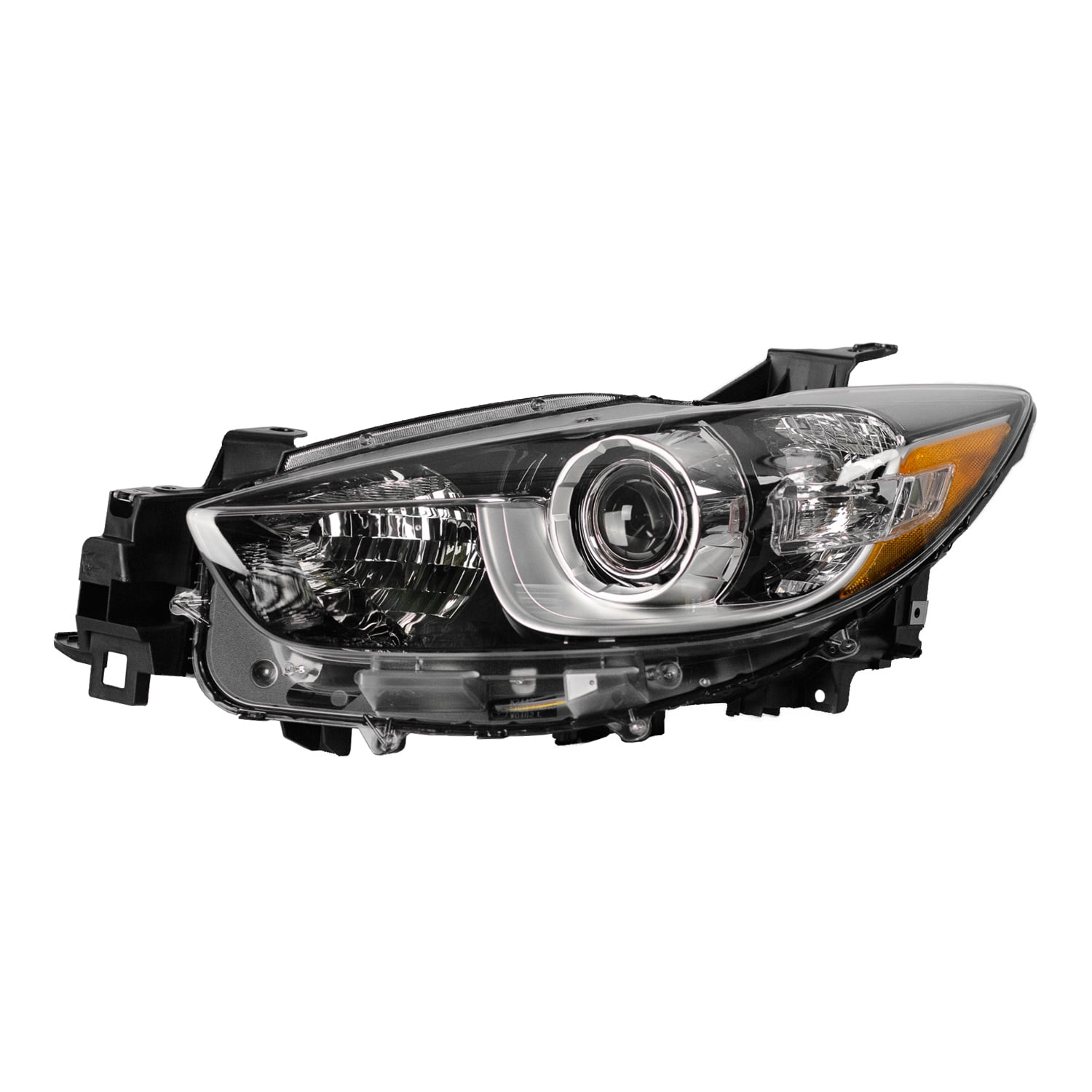 K New Aftermarket Premium Fit Chrome / Black Driver Side Headlight